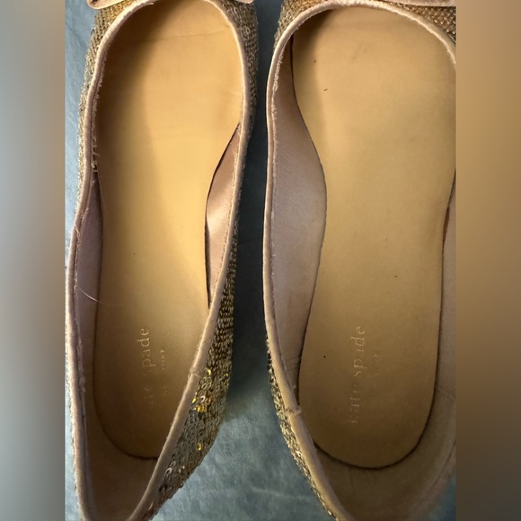 Kate Spade Gold Sequin Ballet flats Size 7.5 - Picture 4 of 4